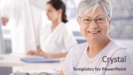  Presentation with waiting room - Presentation design consisting of doctor's room waiting background and a lemonade colored foreground