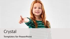  Presentation with red stripe - Amazing theme having girl l in green stripe backdrop and a white colored foreground