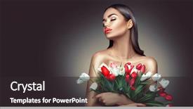  Presentation with summer party - Presentation theme consisting of valentine's day birthday party background and a dark gray colored foreground