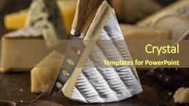  Presentation with cow milk - Presentation theme featuring soft cow's - milk french background and a tawny brown colored foreground