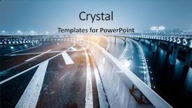  Presentation with street of shanghai on the night - Cool new slides with shanghai's pudong international airport backdrop and a light blue colored foreground