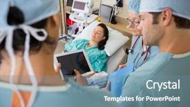  Presentation with nurses - Amazing slides having unit discussing patient's medical backdrop and a seafoam green colored foreground