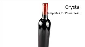  Presentation with bottle - Presentation design having saif - genuine bottle of white isolated background and a  colored foreground