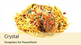  Presentation with meat food - Cool new slide deck with saif - genuine dish of linguine backdrop and a blonde colored foreground