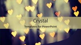  Presentation with announcements - Slides consisting of valentine's day or wedding background and a soft green colored foreground