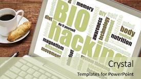  Presentation with medical biology - Cool new slide set with managing one's own biology backdrop and a  colored foreground