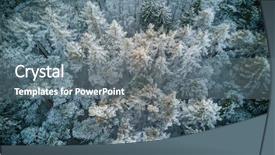  Presentation with winter storm - Slides with a bird's eye background and a gray colored foreground