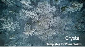  Presentation with winter storm - Theme having a bird's eye background and a ocean colored foreground