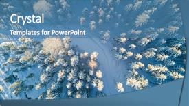  Presentation with winter storm - Colorful theme enhanced with a bird's eye backdrop and a teal colored foreground