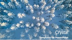  Presentation with winter storm - Audience pleasing PPT layouts consisting of a bird's eye backdrop and a teal colored foreground