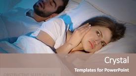  Presentation with obstructive sleep apnea - Beautiful PPT theme featuring husband's snore obstructive sleep backdrop and a coral colored foreground