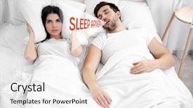  Presentation with obstructive sleep apnea - Amazing presentation design having husband's snore obstructive sleep backdrop and a sky blue colored foreground