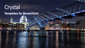 Presentation with paul - Amazing presentation design having london cityscape showing illuminated bar backdrop and a navy blue colored foreground