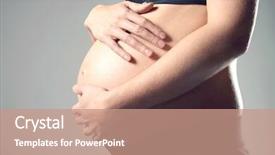  Presentation with medicine pregnant woman - Amazing PPT theme having protective parents - midsection side view of pregnant backdrop and a coral colored foreground