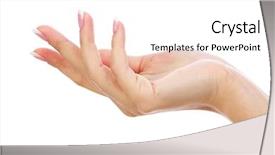  Presentation with shot - PPT layouts with woman's hand with french background and a white colored foreground