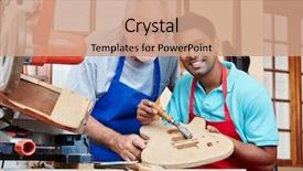  Presentation with apprentice - Slides with master team making new background and a coral colored foreground