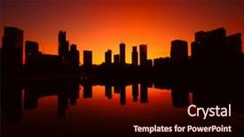  Presentation with kuala lumpur - Amazing slides having building's silhouettes backdrop and a wine colored foreground