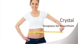  Presentation with old butcher shop - Audience pleasing PPT layouts consisting of weight - attractive young woman shows her backdrop and a  colored foreground