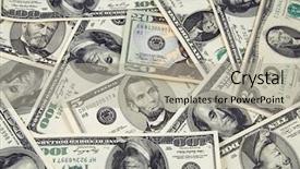  Presentation with america - Beautiful presentation theme featuring a 1 dollar bill backdrop and a light gray colored foreground