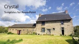  Presentation with release - Presentation having a 16th century french background and a light blue colored foreground