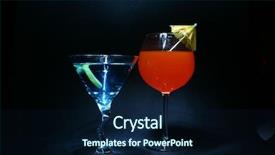  Presentation with light pink - Amazing presentation theme having a 5 second time laps aka bulb exposure of orange liquid in a wine glass lit up with a small flash light with a yellow and pink drink umbrella backdrop and a navy blue colored foreground