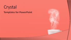 Presentation with pastel coffee - Audience pleasing PPT theme consisting of a background of pastel backdrop and a coral colored foreground