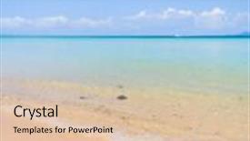  Presentation with heaven - Slide deck with a beach dropped from heaven background and a lemonade colored foreground