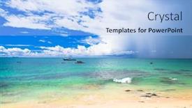  Presentation with heavenly kingdom - Cool new slide set with front yard with garden design backdrop and a gold colored foreground.