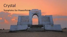  Presentation with india - Amazing presentation theme having a beach in chennai backdrop and a coral colored foreground