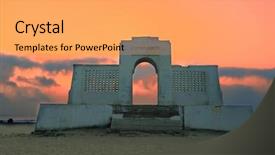  Presentation with india - Slides enhanced with a beach in chennai background and a yellow colored foreground