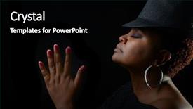  Presentation with singer - Colorful theme enhanced with a beautiful afro american backdrop and a black colored foreground