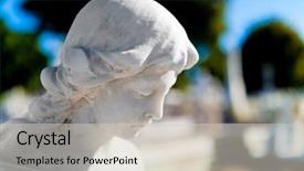  Presentation with angel - PPT layouts consisting of a beautiful marble angel background and a soft green colored foreground