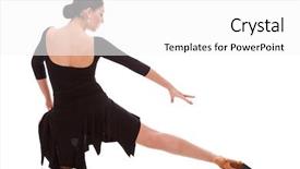  Presentation with salsa dance - Slides consisting of a beautiful salsa dance background and a white colored foreground