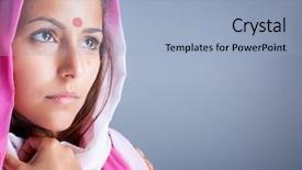  Presentation with indian hindu wedding - Slide set consisting of a beautiful young indian background and a light blue colored foreground