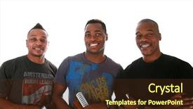  Presentation with hair dresser - Theme featuring a beauty fashion hair background and a tawny brown colored foreground