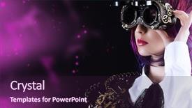  Presentation with stylized - Presentation theme with a black background anime background and a wine colored foreground