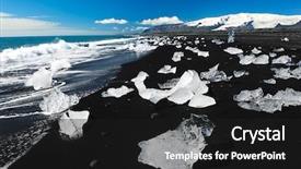  Presentation with lava - Audience pleasing presentation consisting of a black lava sand backdrop and a black colored foreground
