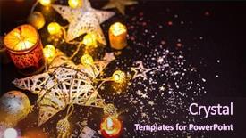  Presentation with christmas black - Audience pleasing slide deck consisting of a black stone background backdrop and a wine colored foreground