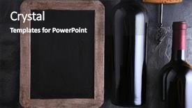  Presentation with chalk board - PPT theme featuring a blank chalk board background and a dark gray colored foreground