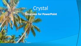  Presentation with divine - Presentation featuring blue heaven divine shoreline background and a teal colored foreground