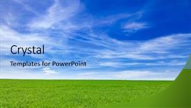  Presentation with england - Amazing PPT theme having a blue summer sky backdrop and a light blue colored foreground