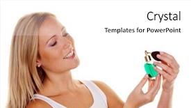  Presentation with cosmetics - Cool new presentation theme with a bottle of perfume backdrop and a white colored foreground