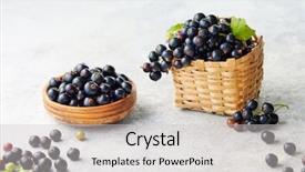  Presentation with wicker - Audience pleasing theme consisting of a bowl and beside backdrop and a light gray colored foreground