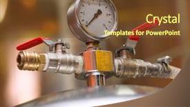  Presentation with cold beer - Amazing presentation theme having a brewery for cold backdrop and a tawny brown colored foreground