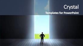  Presentation with career - Amazing presentation having a bright open gate backdrop and a  colored foreground