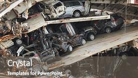  Presentation with ship - PPT layouts enhanced with a broken up ship background and a gray colored foreground