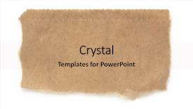  Presentation with brown paper bag - Audience pleasing presentation theme consisting of a brown paper bag backdrop and a coral colored foreground