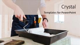  Presentation with paint industry - Beautiful presentation featuring a builder using paint backdrop and a lemonade colored foreground