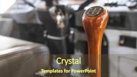  Presentation with driver - Cool new PPT layouts with a bus with gearbox backdrop and a tawny brown colored foreground