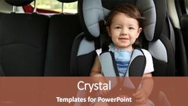  Presentation with safety - Theme featuring a car in safety background and a red colored foreground